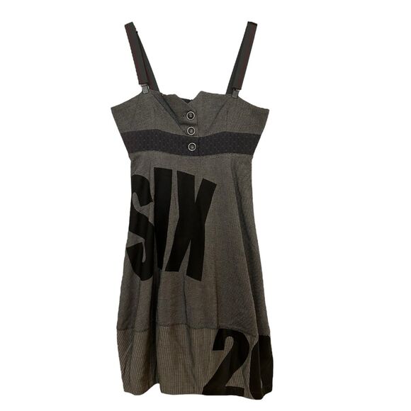 Deux Mille Vingt Six 2026 Cop Copine Dress Buttons Y2K Avant Garde Sz 1/XS-S - Picture 1 of 8